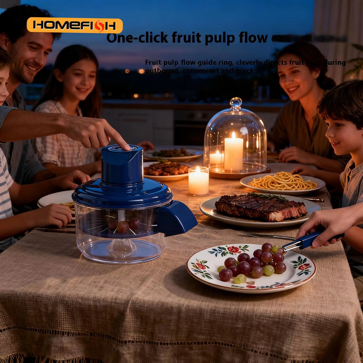 Automatic Electric Grape Peeler Machine - Hands-Free Skin Remover for Berries Fruits, Fruit Prep Tool, Effortless Peeling